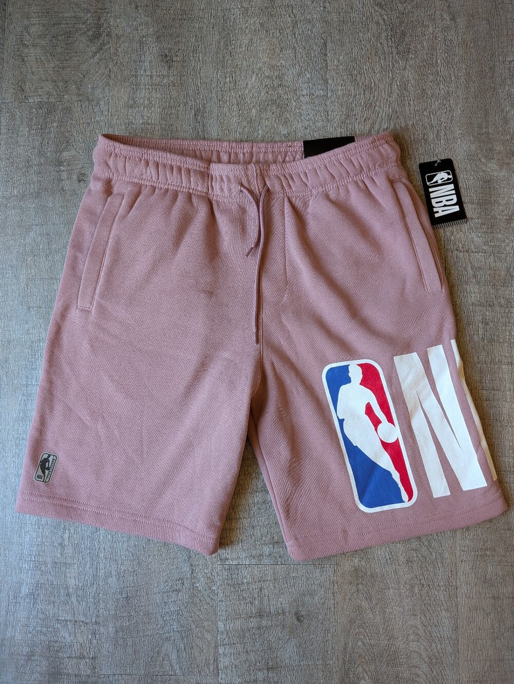 NBA Officially Licensed Dusty Pink Mauve Trainer Gym Workout Short - Medium NWT